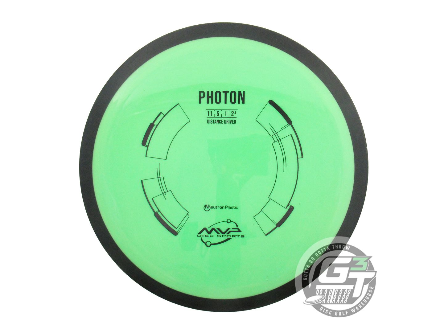 USED MVP Disc Sports Neutron Photon 173g Lime Distance Driver Golf Disc