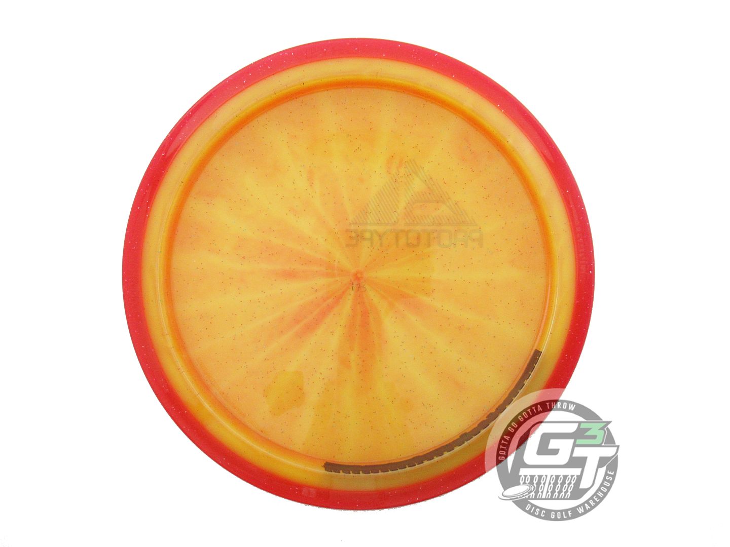 USED Axiom Discs PROTOTYPE Prism Proton Trance 175g Marigold Red Rim Driver Disc