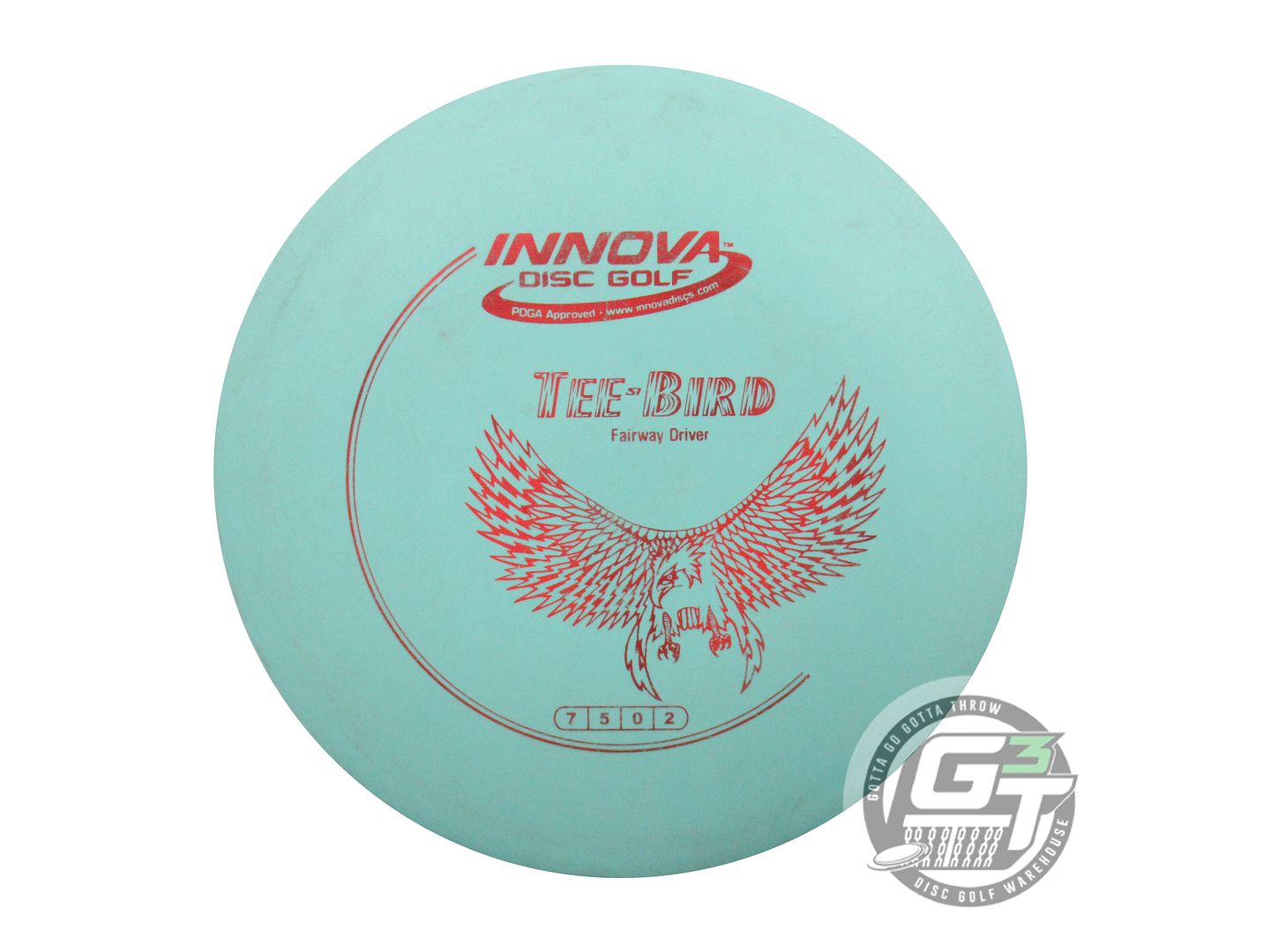 USED Innova DX Teebird 167g Seafoam Red Foil Fairway Driver Golf Disc