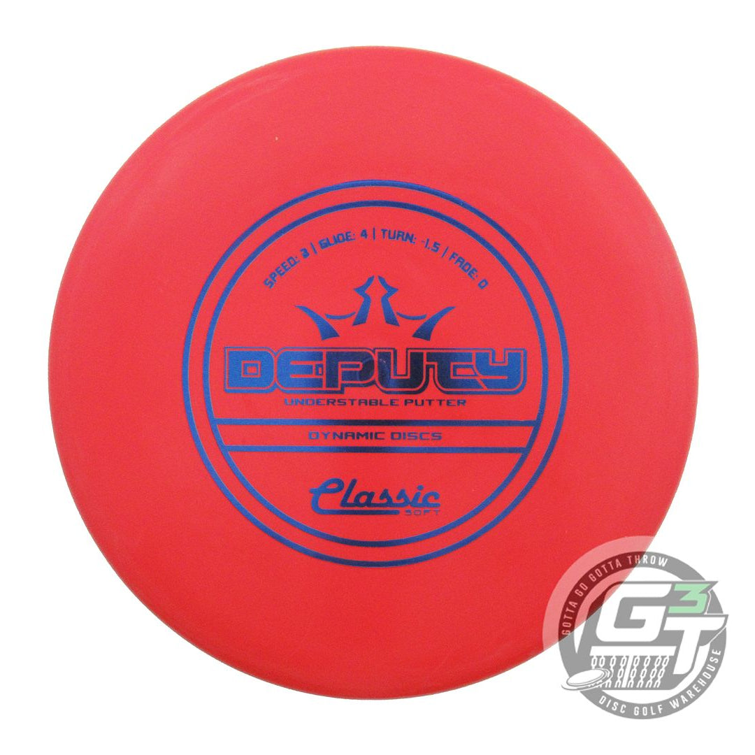 Dynamic Discs Classic Soft Deputy Putter Golf Disc (Individually Listed)