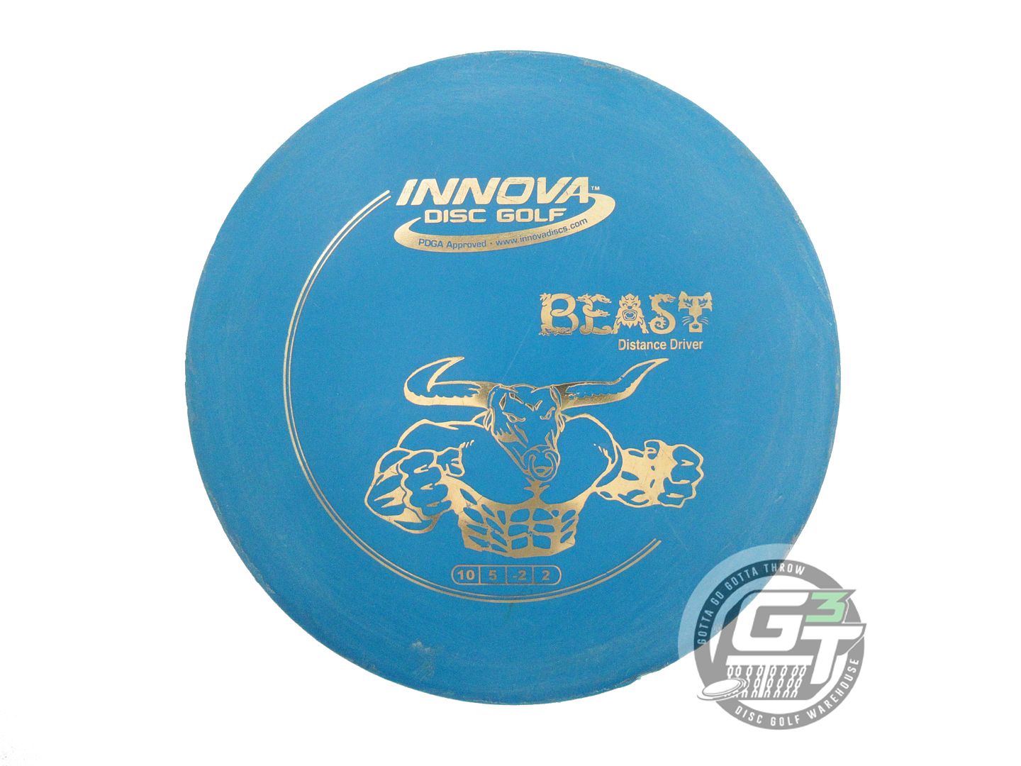 USED Innova DX Beast 169g Blue Gold Foil Distance Driver Golf Disc