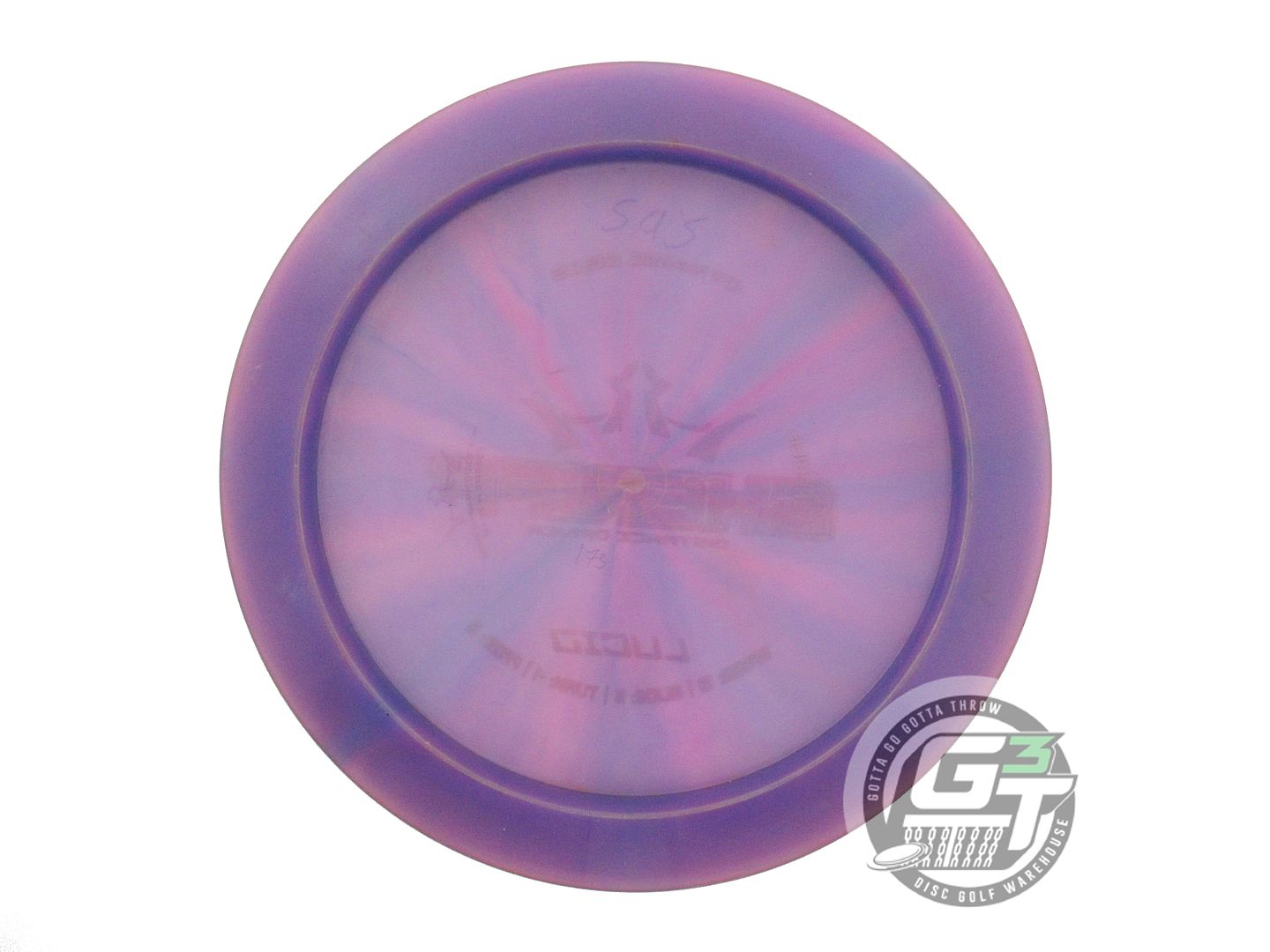 USED Dynamic Discs Lucid Sheriff 172g Purple Gold Foil Distance Driver Golf Disc
