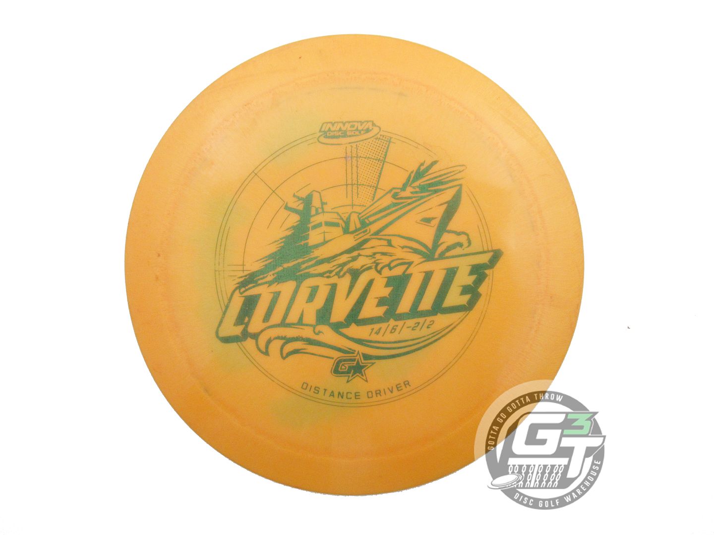USED Innova GStar Corvette 173g Marigold Green Matrix Foil Distance Driver Disc