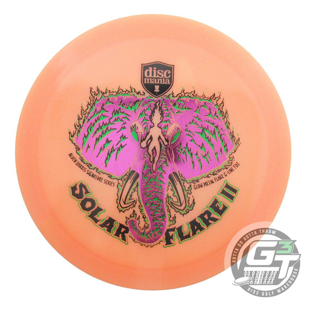 Discmania Limited Edition 2025 Signature Alden Harris Solar Flare II Glow Metal Flake C-Line FD3 Fairway Driver Golf Disc (Individually Listed)