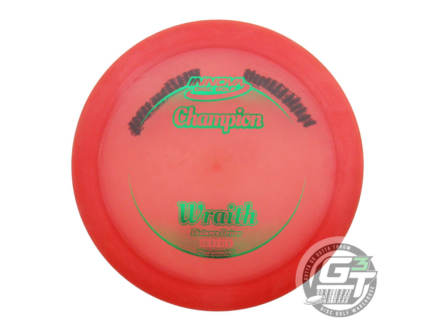USED Innova Champion Wraith 175g Red Green Foil Distance Driver Golf Disc