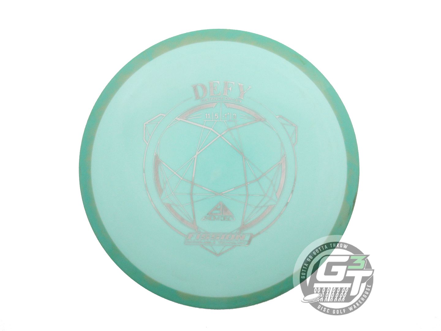 USED Axiom Discs Fission Defy 165g Seafoam Green Rim Distance Driver Golf Disc
