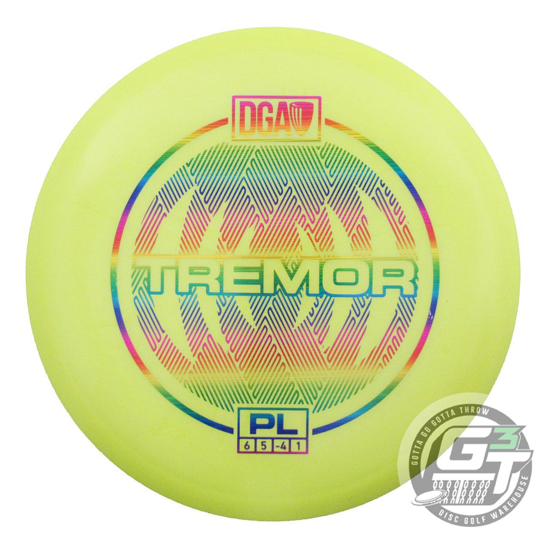 NOS DGA ProLine Tremor 175g Yellow Rainbow Laser Foil Midrange Golf Disc