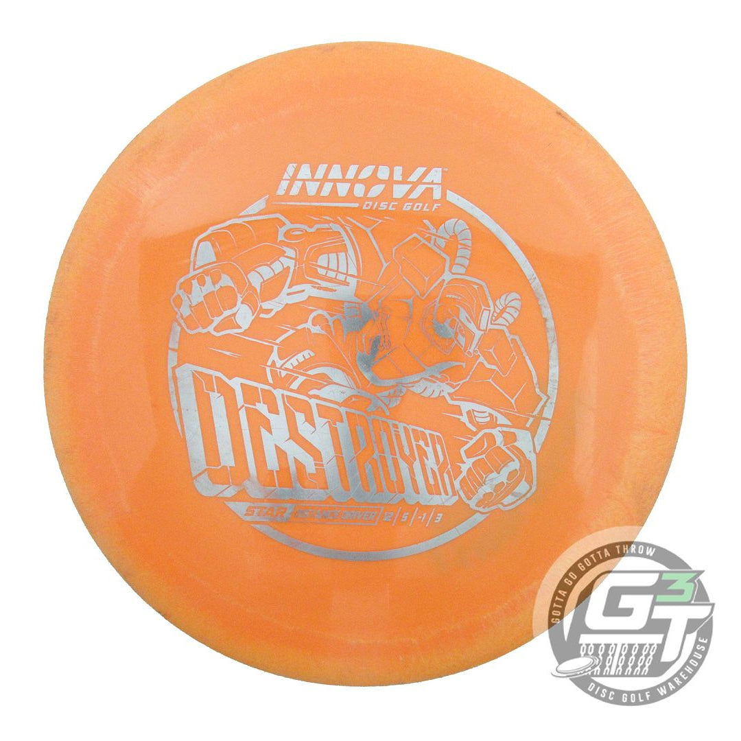 USED Innova Star Destroyer 164g Orange Silver Foil Distance Driver Golf Disc