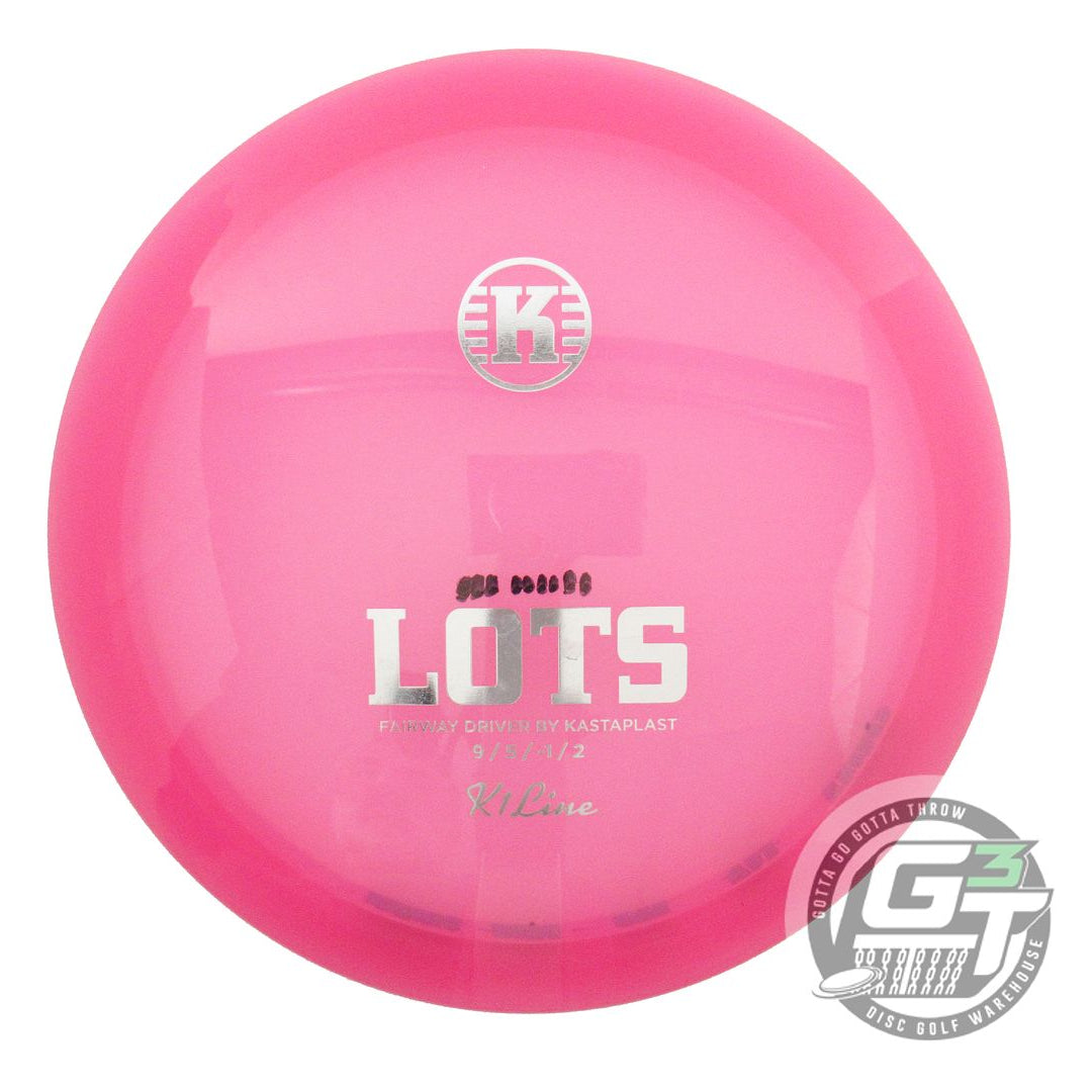 USED Kastaplast K1 Lots 173g Pink Silver Foil Fairway Driver Golf Disc
