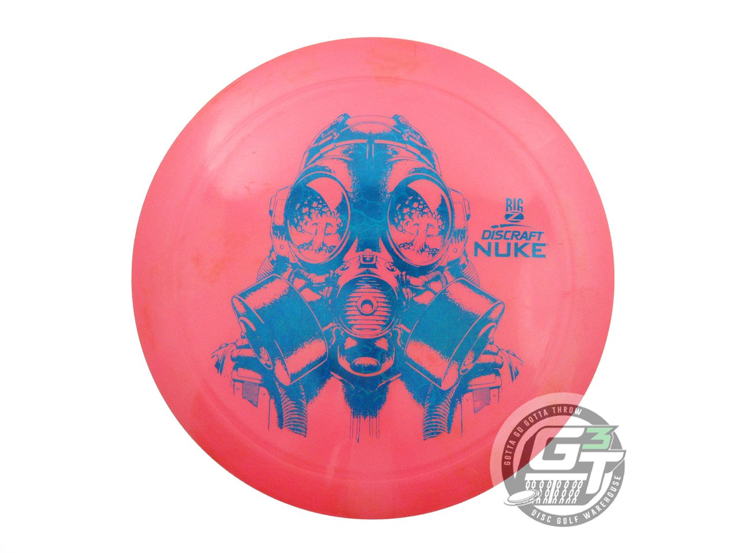 USED Discraft Big Z Nuke 172g Pink Blue Foil Distance Driver Golf Disc