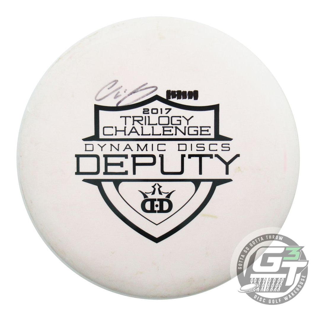 USED Dynamic Discs Classic Hard Deputy 176g White Black Stamp Putter Golf Disc