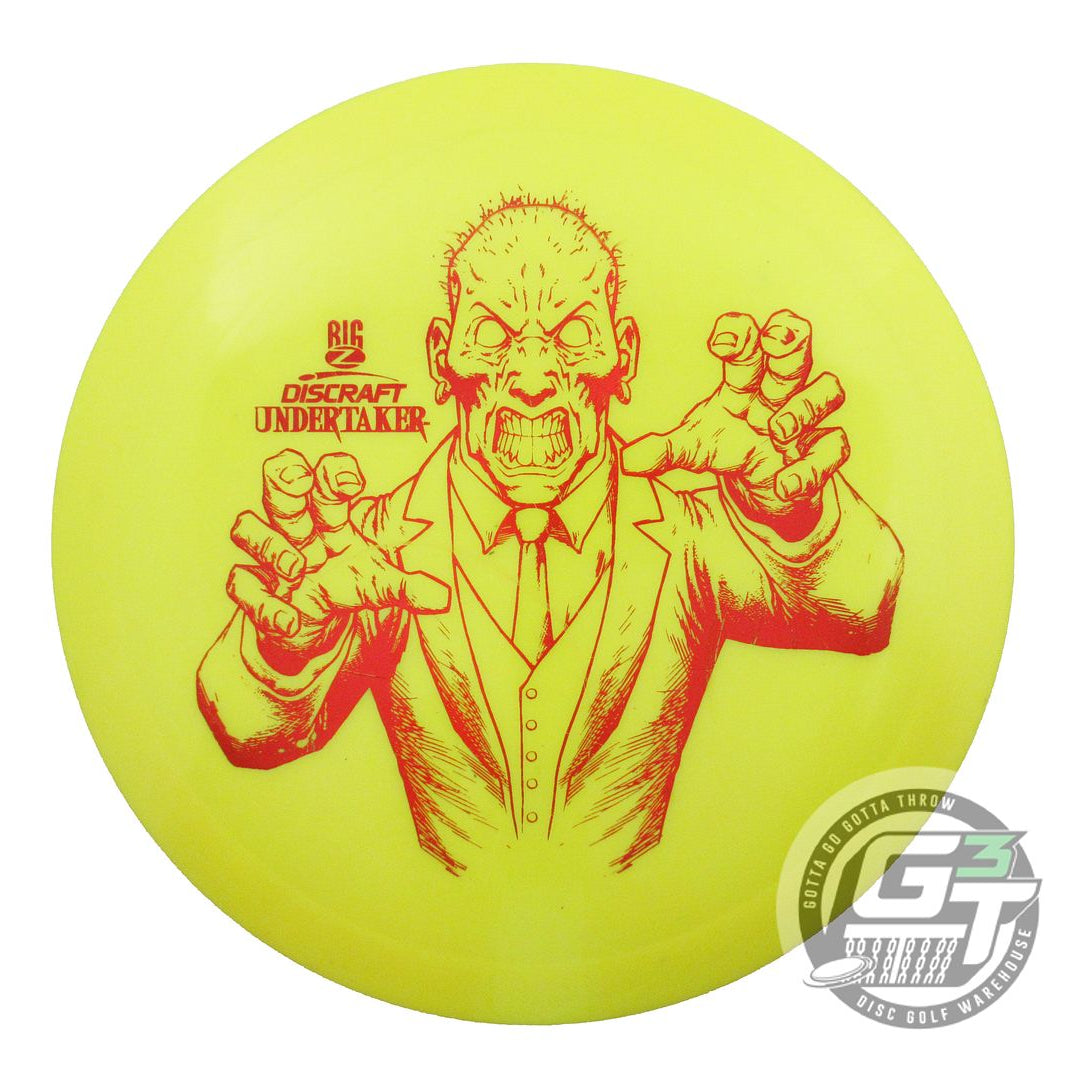 USED Discraft Big Z Undertaker 176g Yellow Red Foil Distance Driver Golf Disc