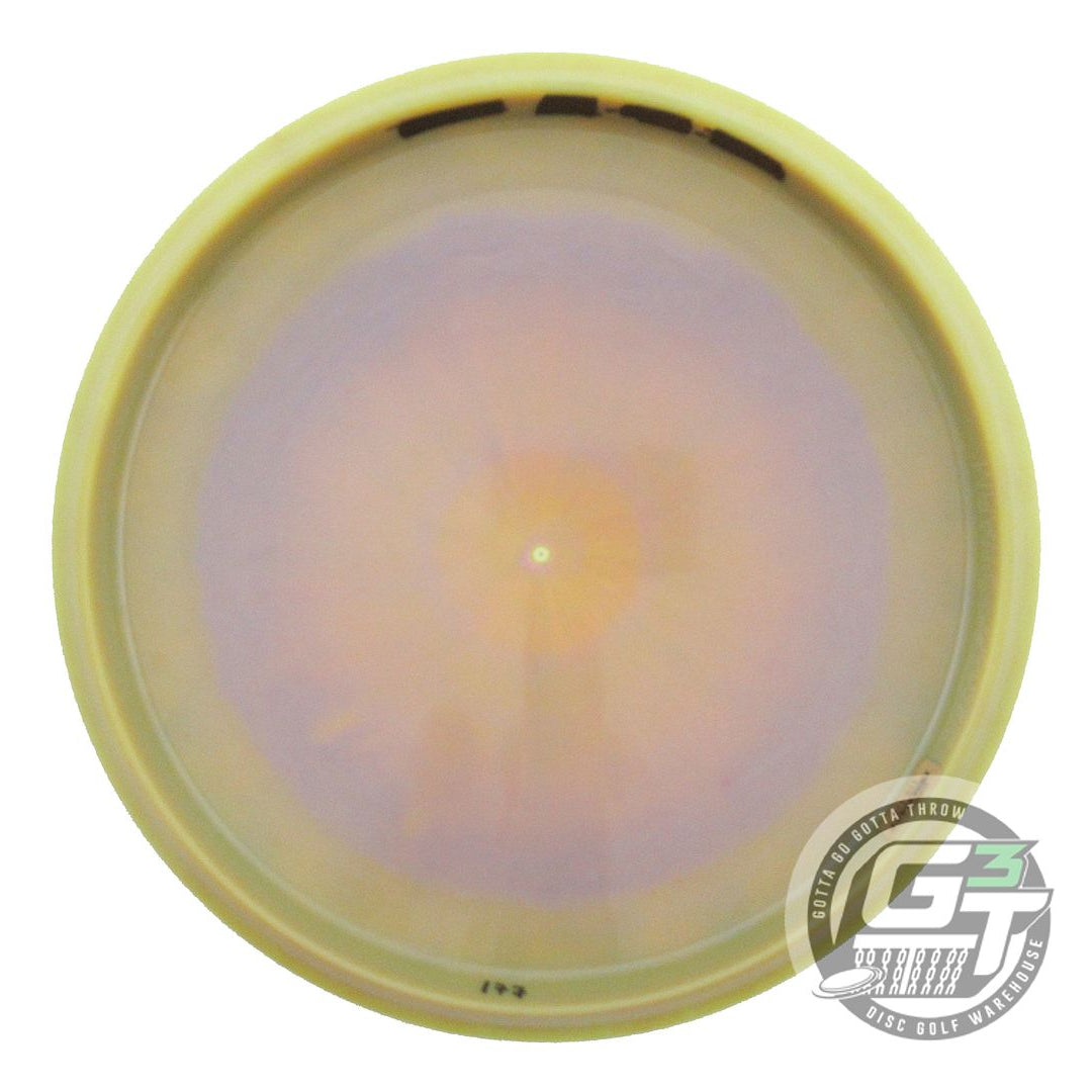 USED Discraft ESP Swarm 177g Yellow-Lilac Snowflake Foil Midrange Golf Disc