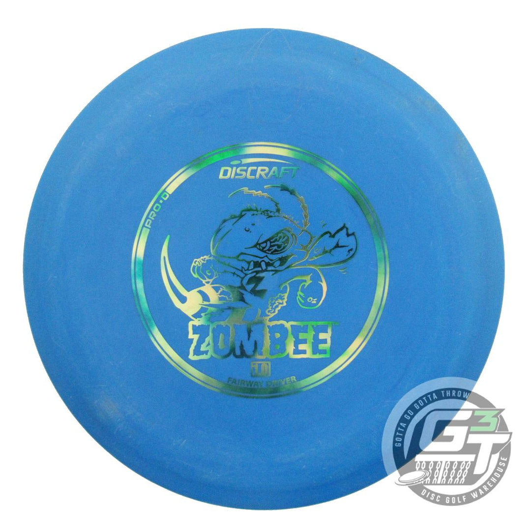 USED Discraft Pro D Zombee 168g Blue Green Cloud Foil Fairway Driver Golf Disc