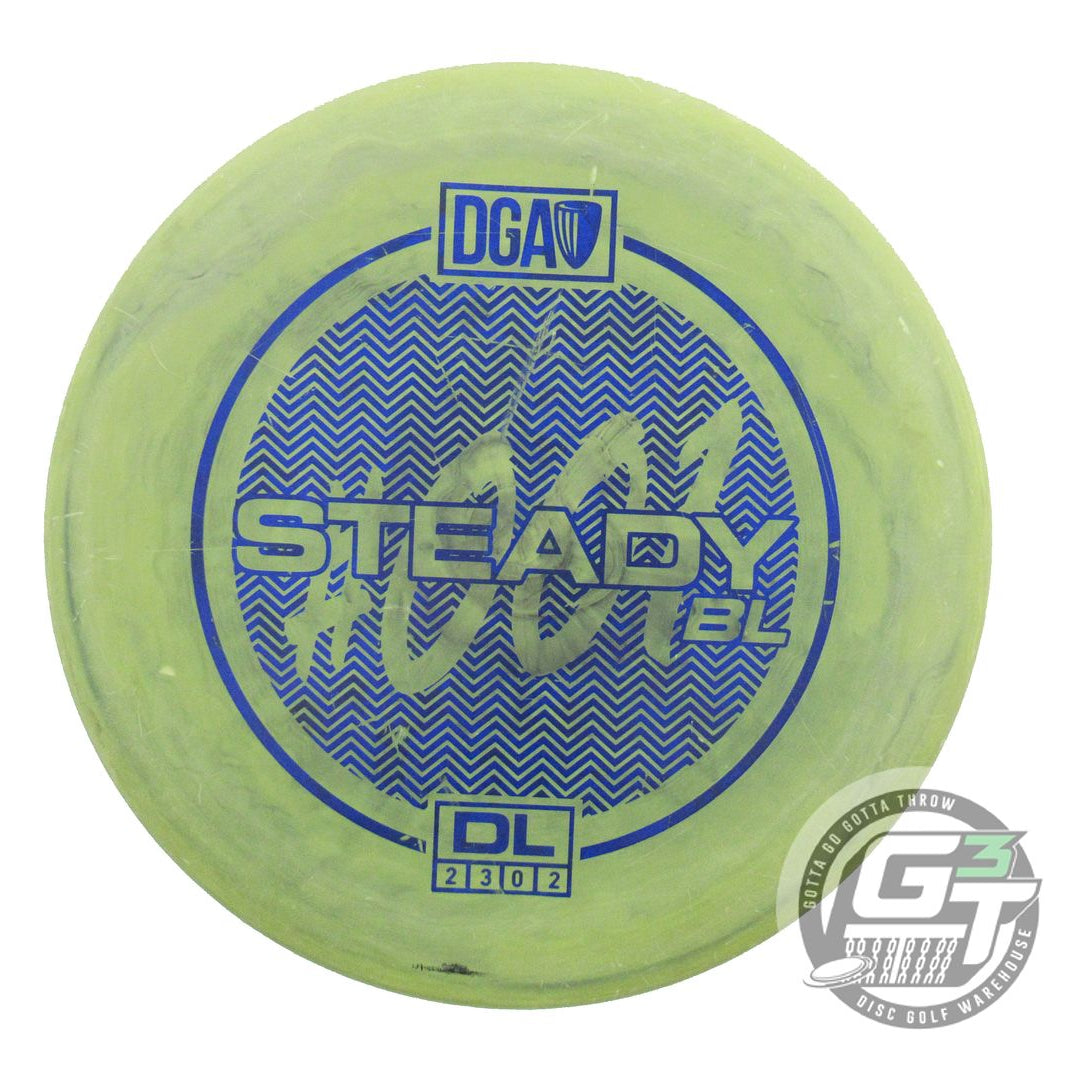 USED DGA D-Line Steady BL 175g Green Blue Shatter Foil Putter Golf Disc