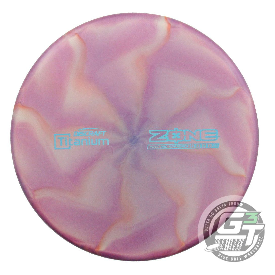 NOS Discraft Titanium Zone 175g Purple-Orange Putter Golf Disc