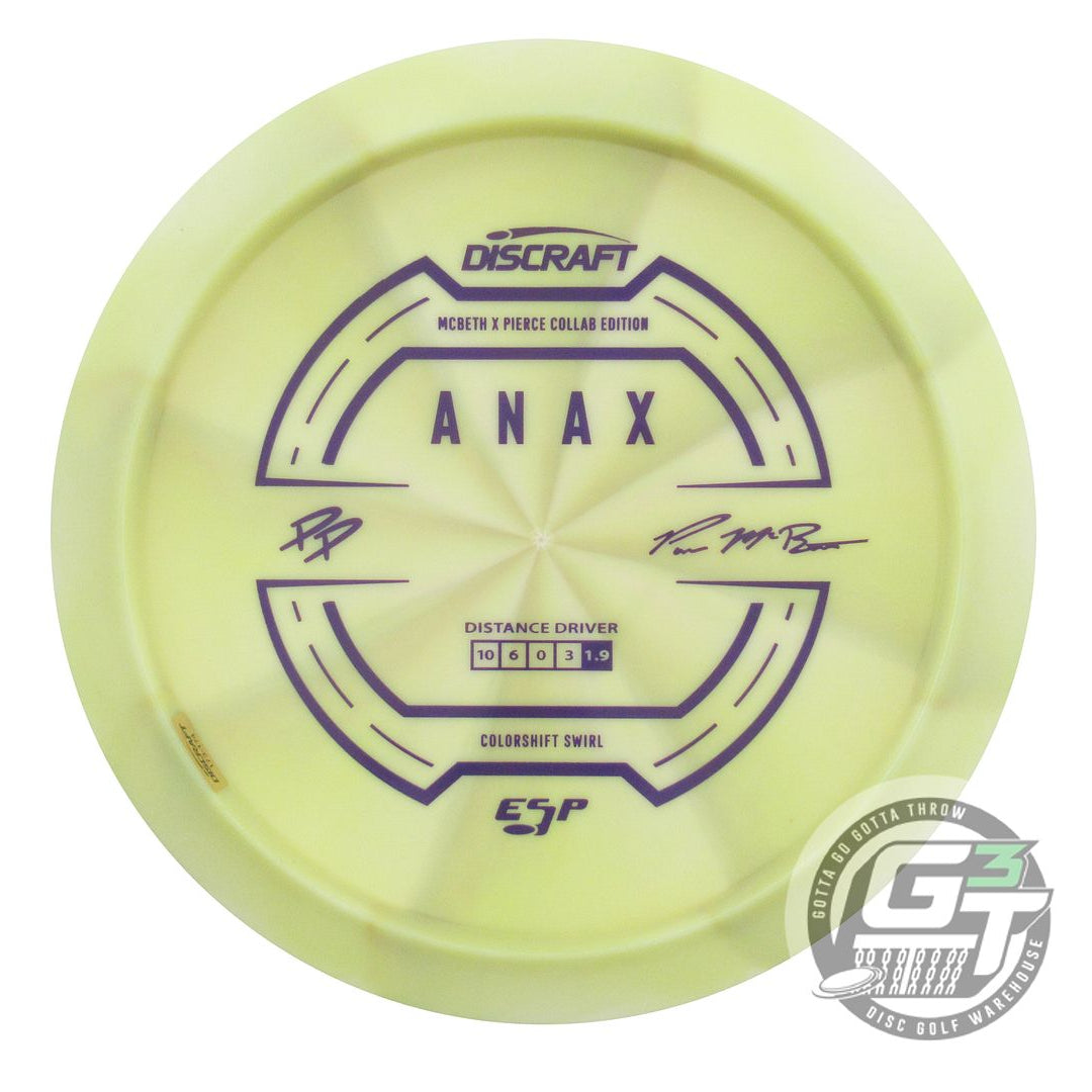 Discraft Limited Edition 2025 GMC Paul McBeth / Paige Pierce Collab Swirl ESP Anax Distance Driver Golf Disc (Individually Listed)