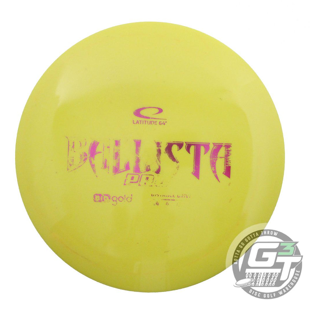 USED Latitude 64 BioGold Ballista Pro 173g Yellow Purple Foil Driver Golf Disc