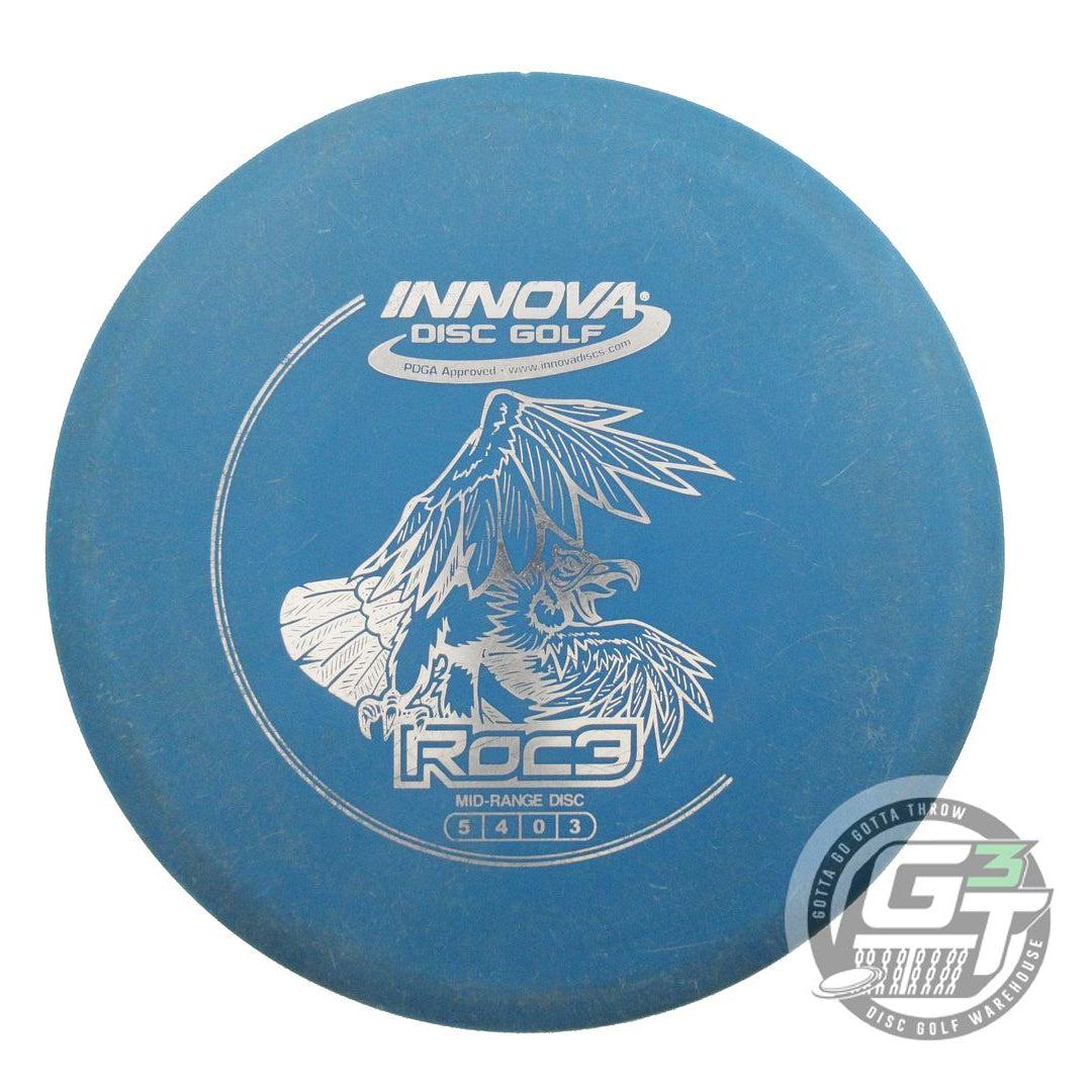 USED Innova DX Roc3 170g Blue Silver Foil Midrange Golf Disc