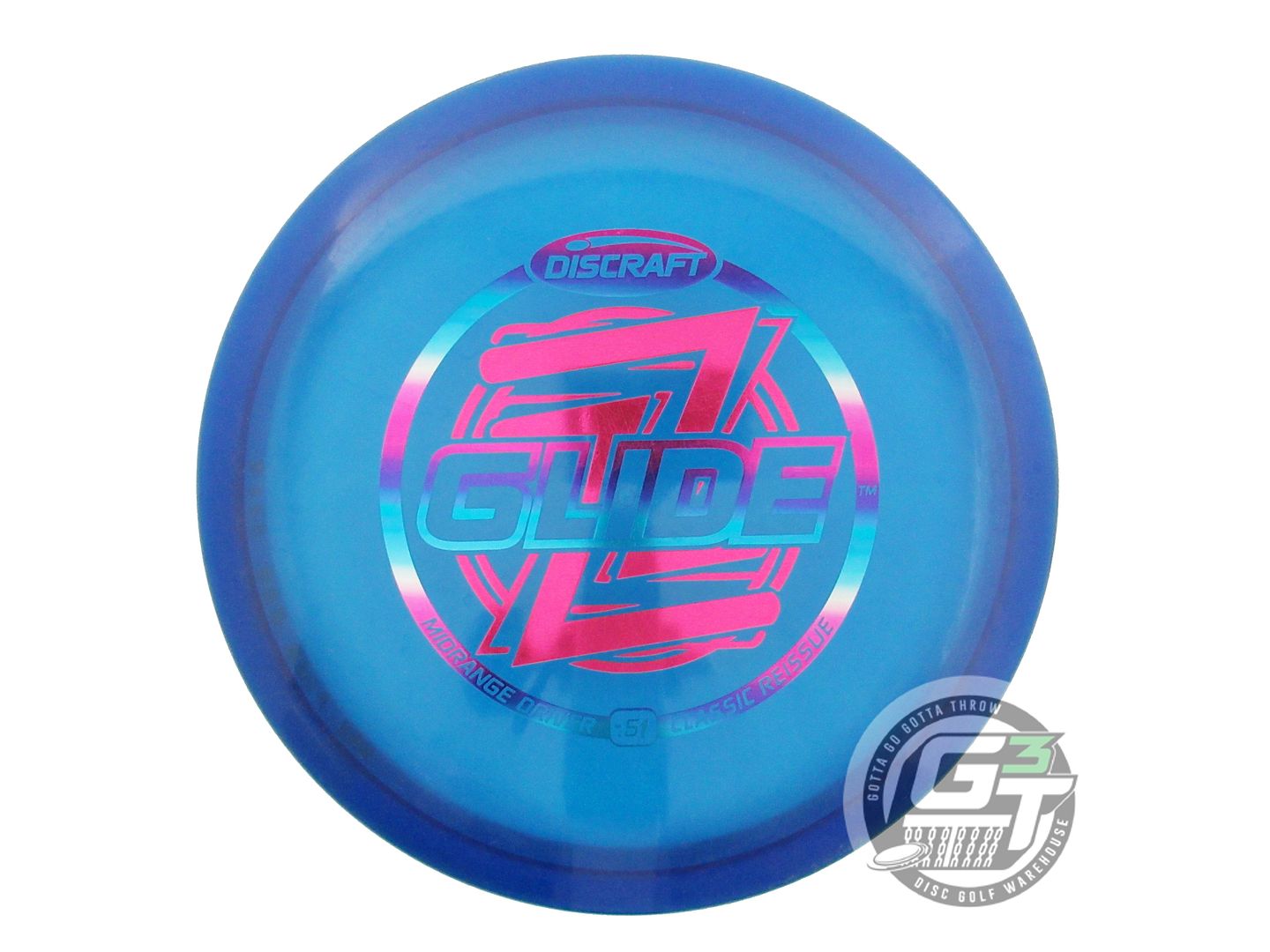 USED Discraft Classic Reissue Z Glide 174g Blue Miami Foil Fairway Driver Disc