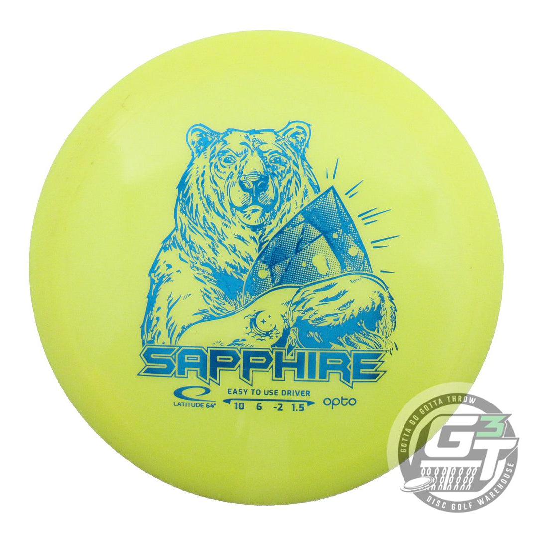 USED Latitude 64 Opto Sapphire 163g Yellow Blue Foil Distance Driver Golf Disc
