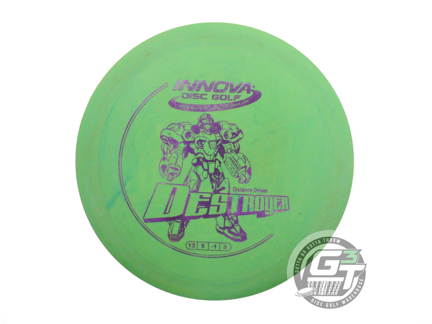USED Innova DX Destroyer 169g Green Purple Foil Distance Driver Golf Disc