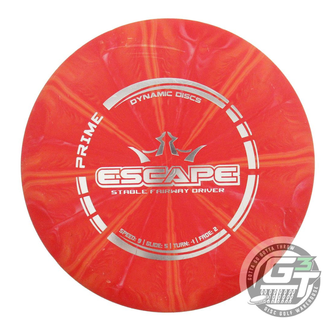 USED Dynamic Discs Prime Burst Escape 175g Red-Orange Fairway Driver Golf Disc