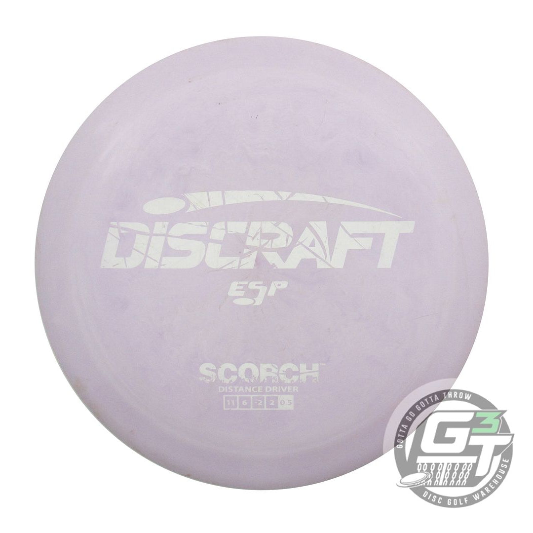 USED Discraft ESP Scorch 176g Lilac White Stamp Distance Driver Golf Disc