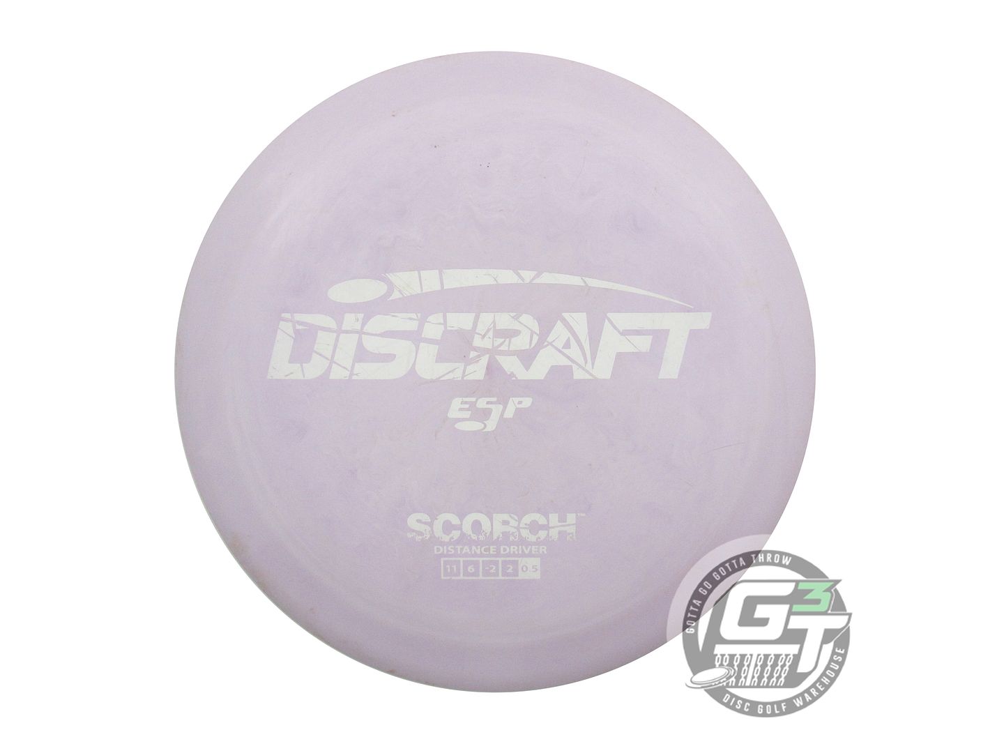 USED Discraft ESP Scorch 176g Lilac White Stamp Distance Driver Golf Disc