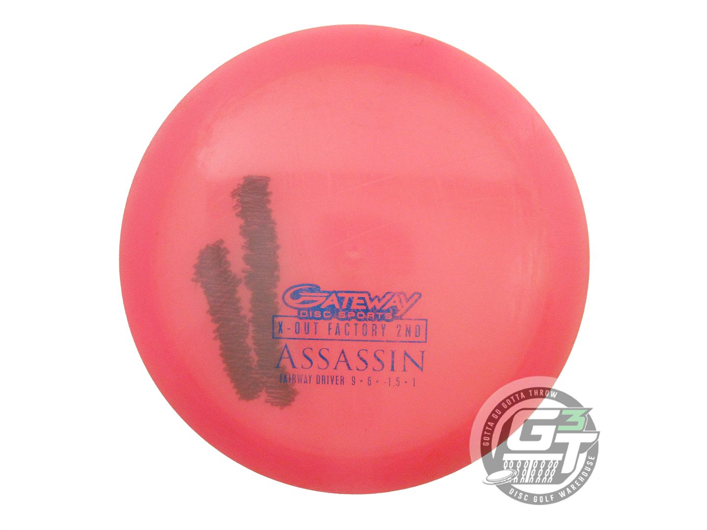 USED Gateway X-OUT Diamond Assassin 173g Pink Fairway Driver Golf Disc