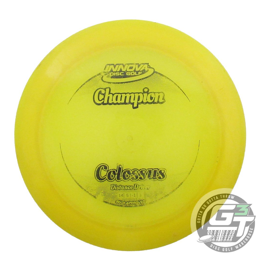USED Innova Champion Colossus 176g Yellow Black Stamp Distance Driver Golf Disc