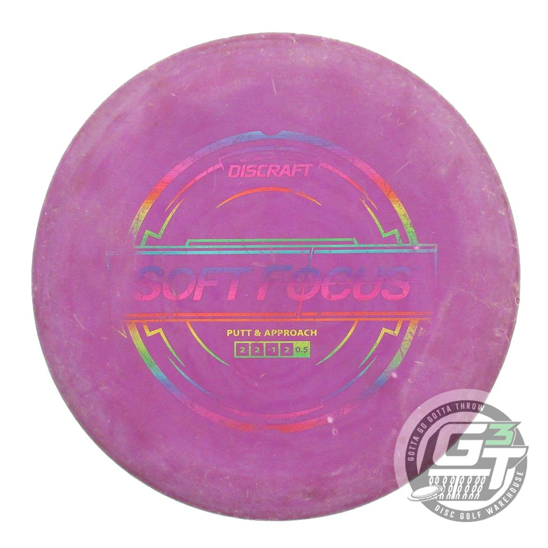 USED Discraft Putter Line Soft Focus 173g Purple Rainbow Foil Putter Golf Disc
