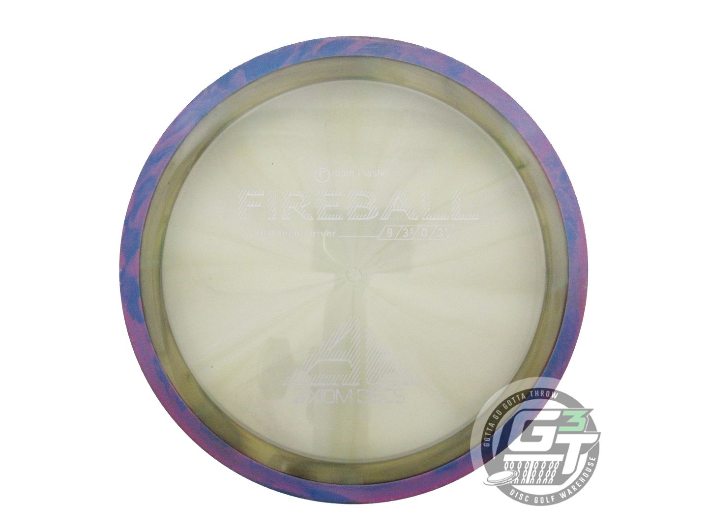 USED Axiom Discs Proton Fireball 174g Smoke Purple Rim Distance Driver Golf Disc