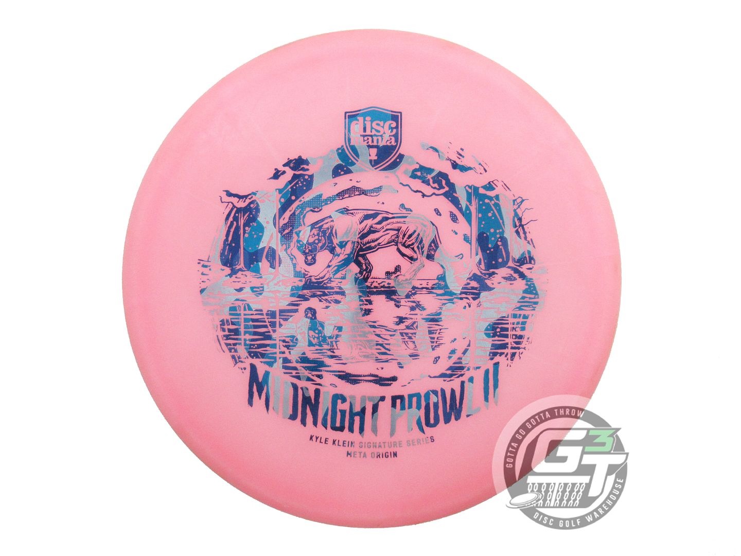 USED DiscMania MIDNIGHT PROWL 2 Meta Origin 177g Pink Midrange Golf Disc