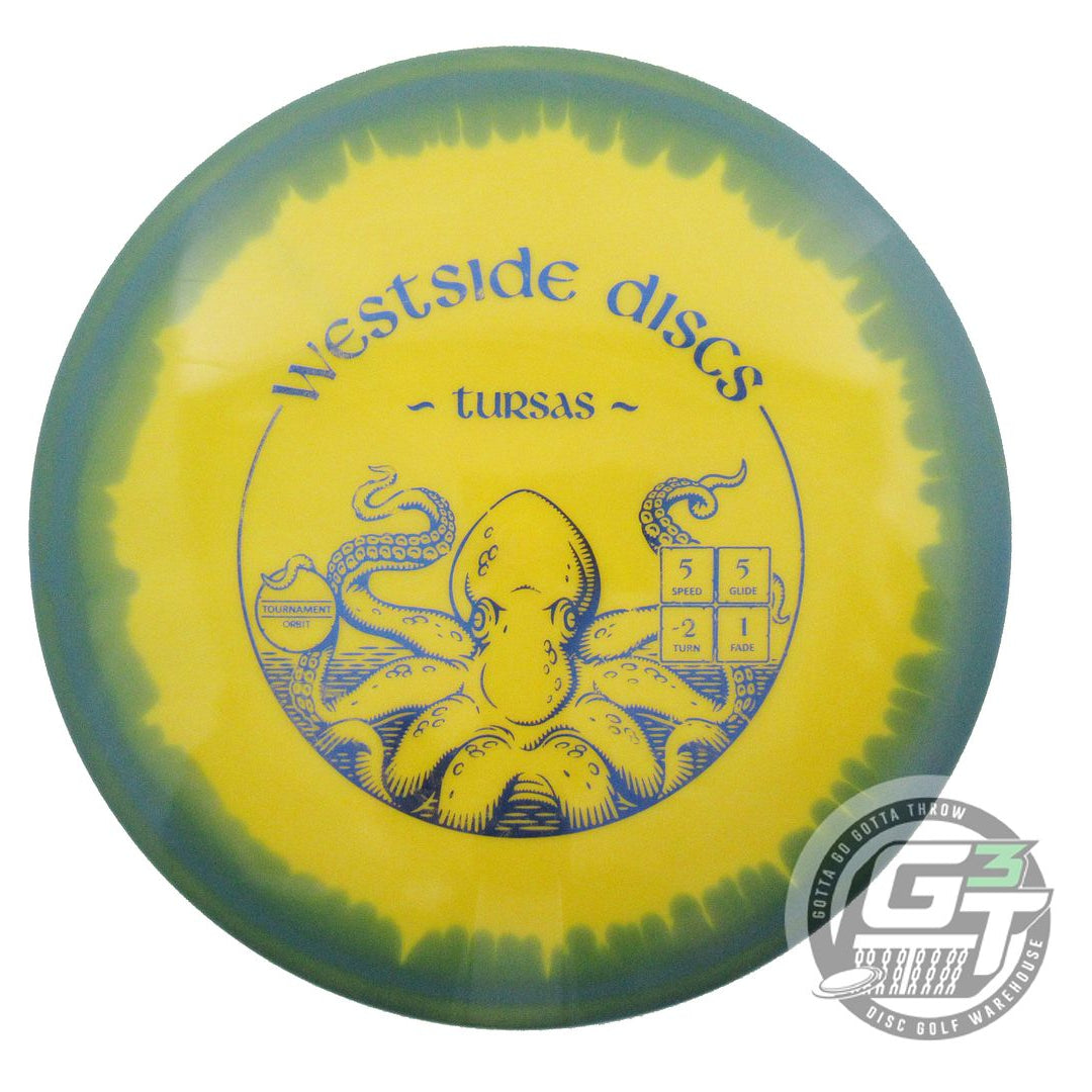 USED Westside Discs Tournament Orbit Tursas 180g Blue-Yellow Midrange Golf Disc