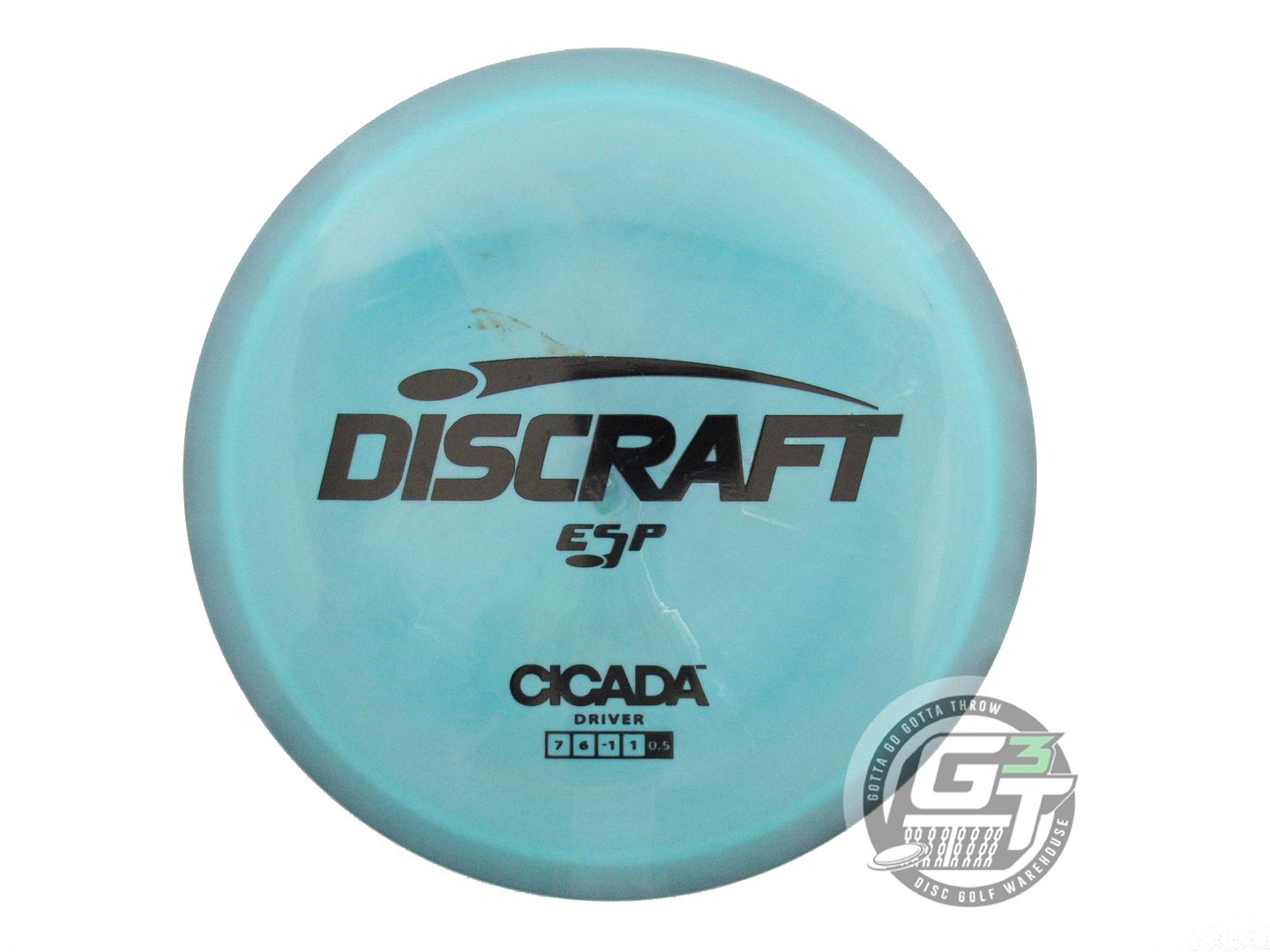 USED Discraft ESP Cicada 164g Gray-Teal Black Stamp Fairway Driver Golf Disc