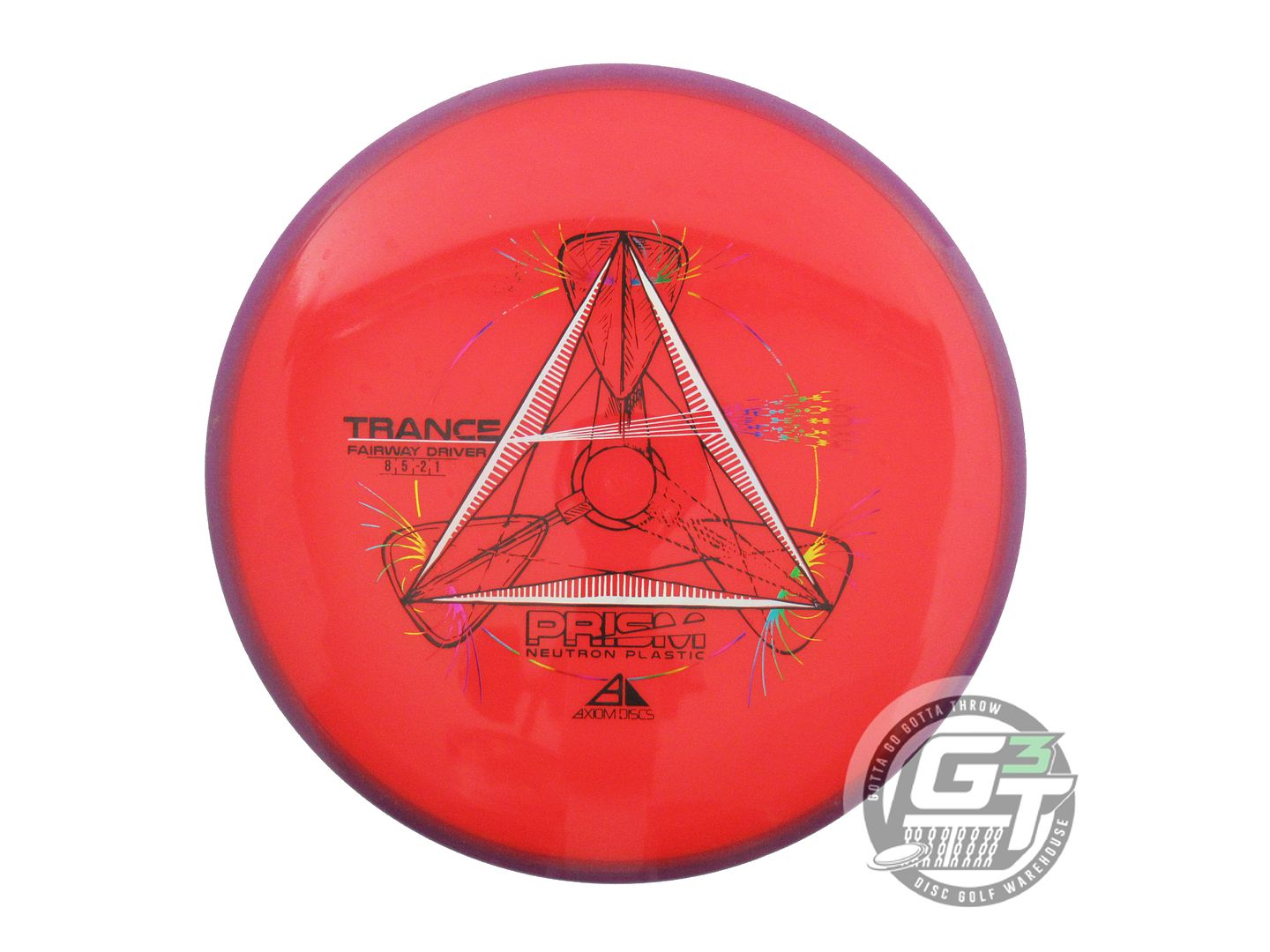 USED Axiom Discs Prism Neutron Trance 172g Red Purple Rim Fairway Driver Disc