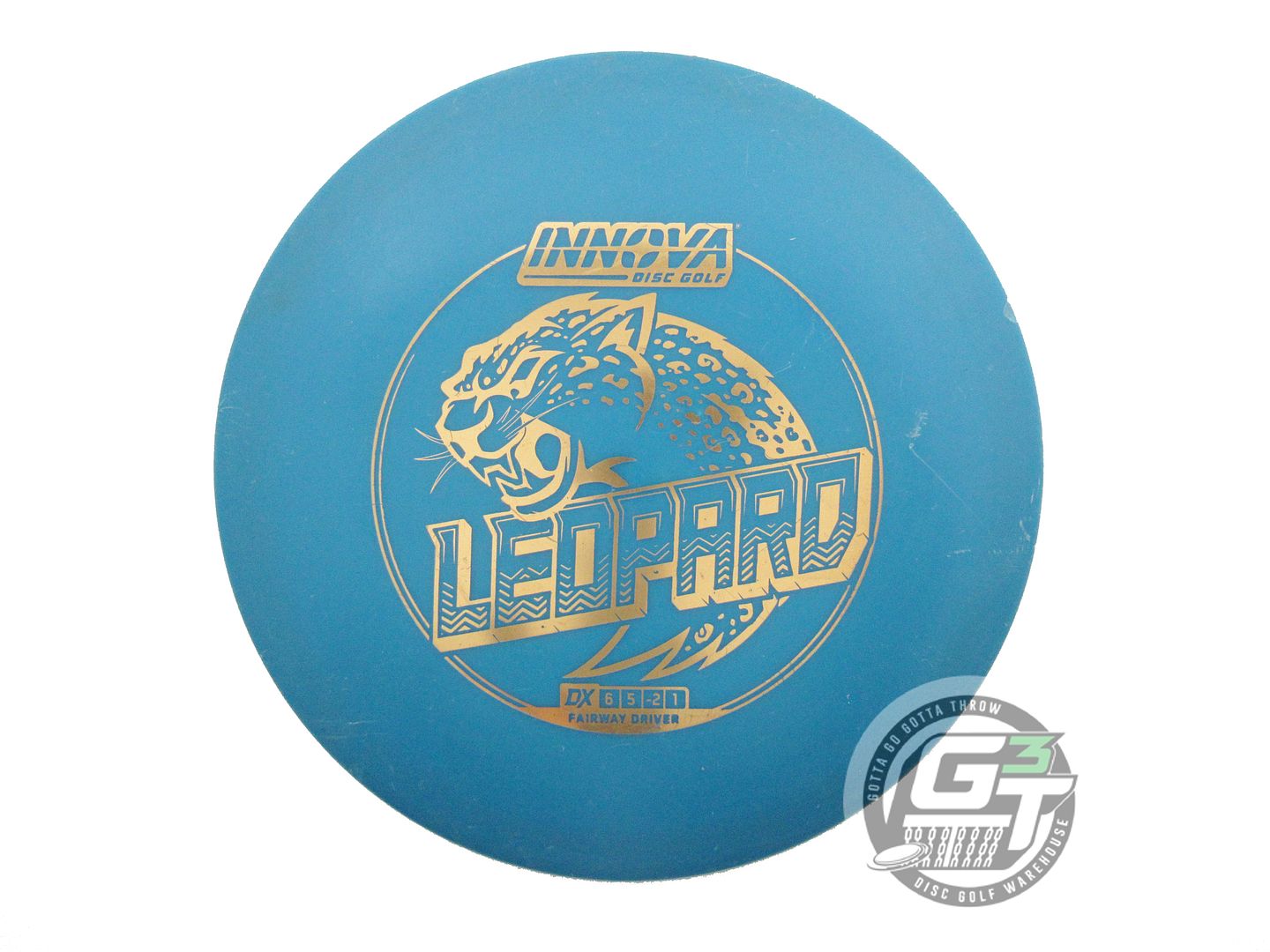 USED Innova DX Leopard 144g Blue Gold Foil Fairway Driver Golf Disc