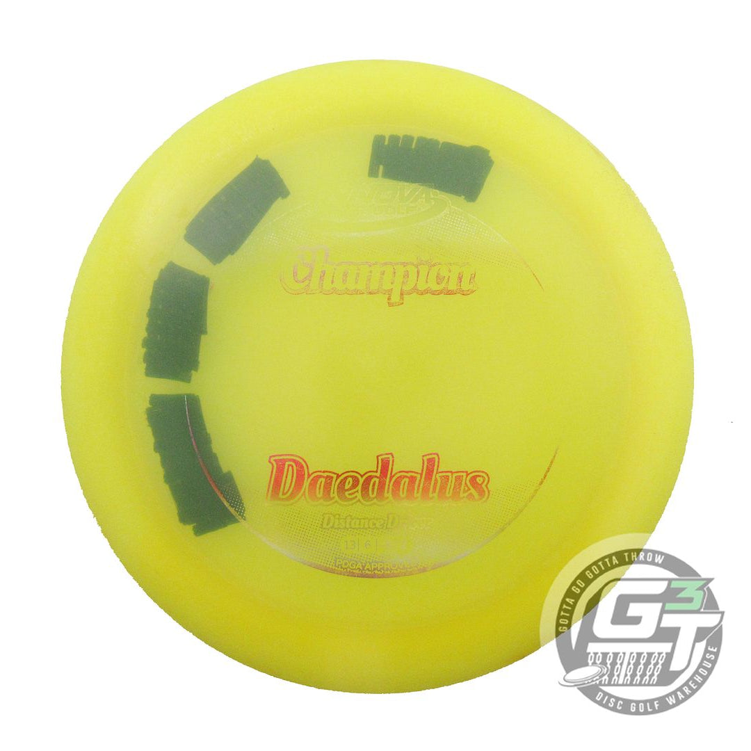 USED Innova Champion Daedalus 172g Yellow Rainbow Foil Distance Driver Golf Disc