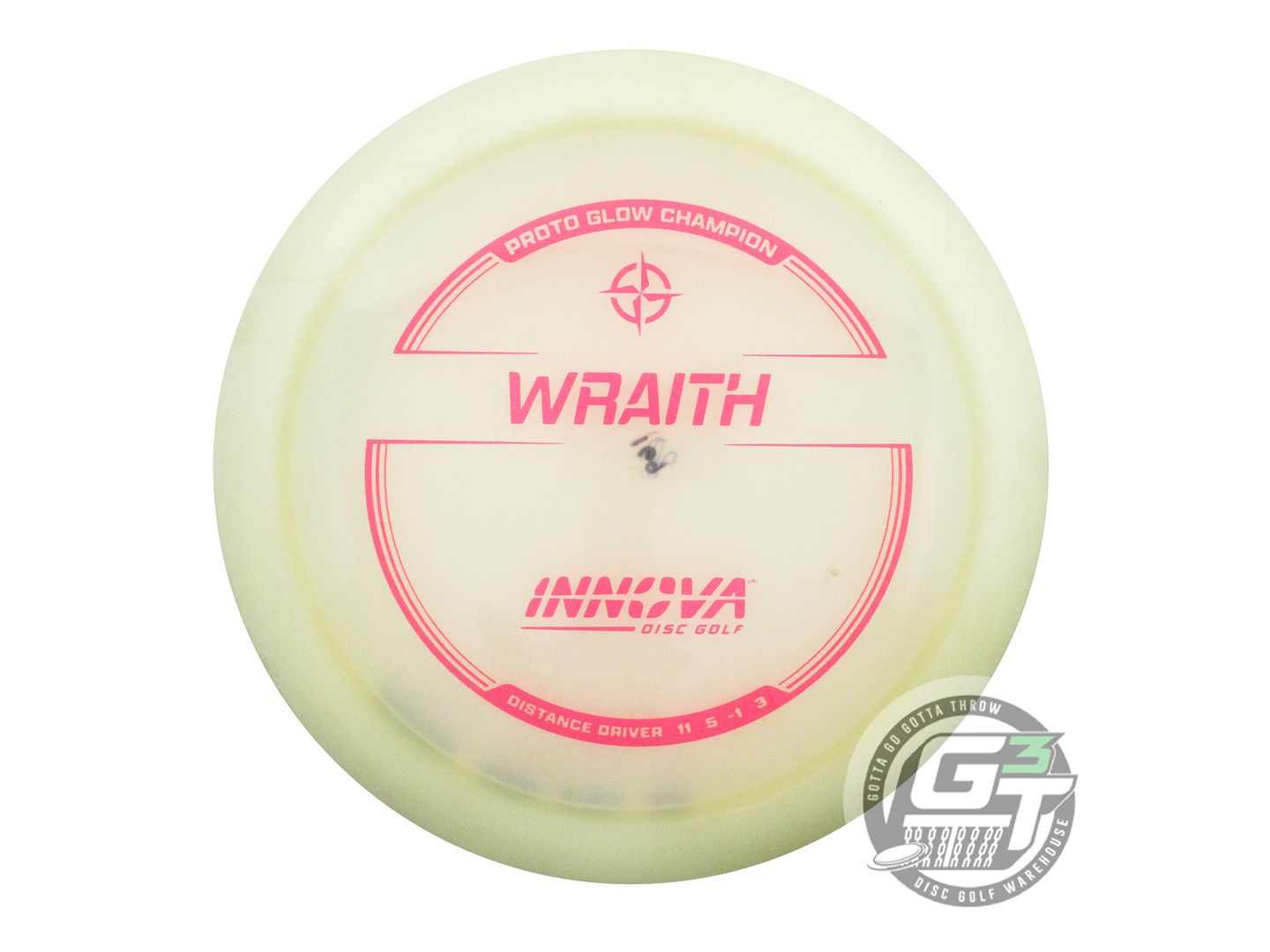 USED Innova PROTO Champion Glow Wraith 169g Pink Stamp Distance Driver Golf Disc