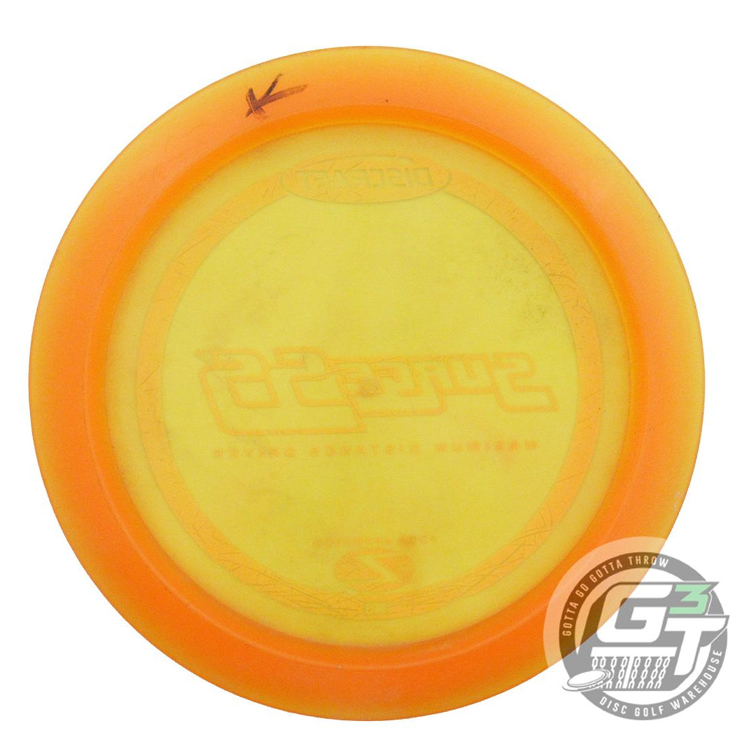 USED Discraft Z Surge SS 175g Orange White Stamp PFN Distance Driver Golf Disc