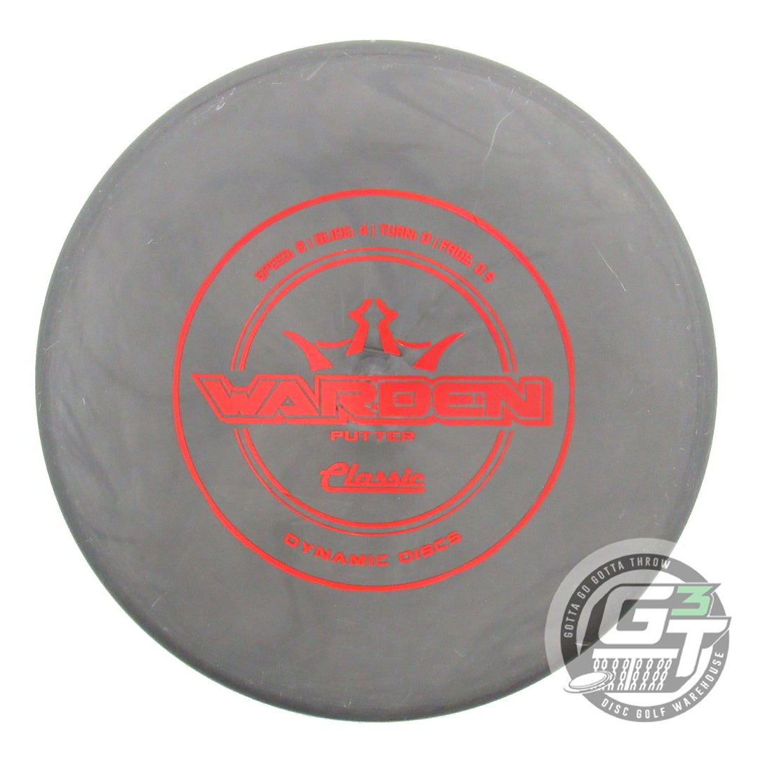 USED Dynamic Discs Classic Hard Warden 173g Gray Red Holo Foil A Putter Disc