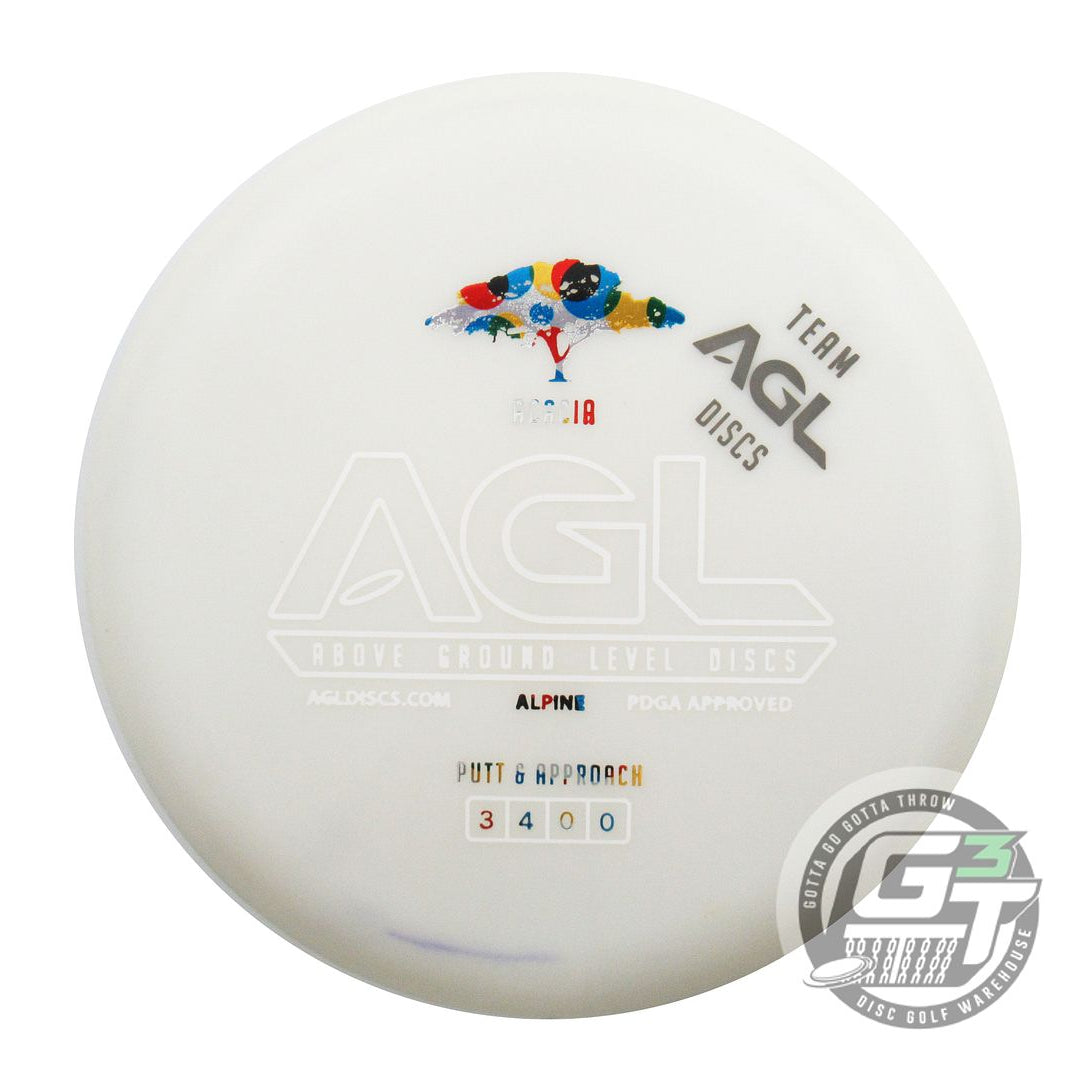 NOS TEAM Above Ground Level Alpine Acacia 174g White A Putter Golf Disc
