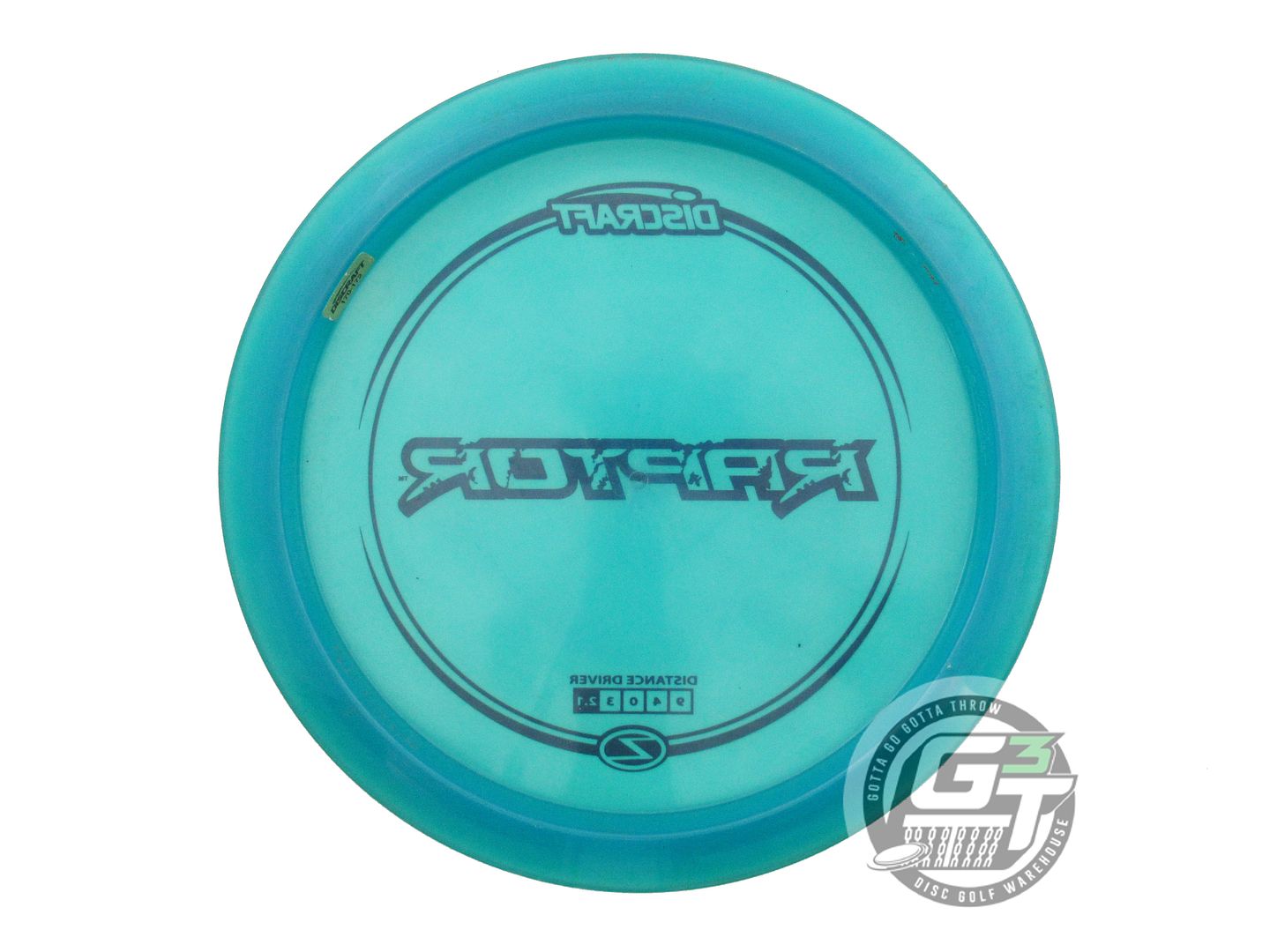 USED Discraft Z Raptor 173g Teal Black Stamp Distance Driver Golf Disc