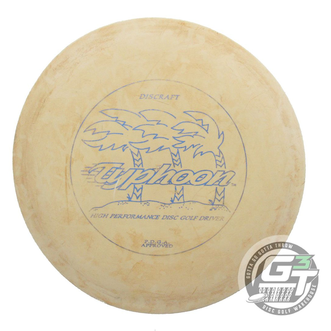USED Discraft Elite X Typhoon 161g Cream Blue Foil OOP Fairway Driver Golf Disc