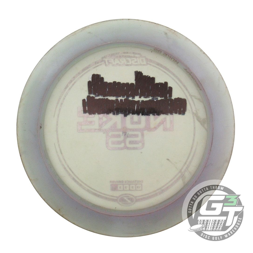 USED Discraft Z Nuke SS 174g Smoke Silver Heart Foil Distance Driver Golf Disc