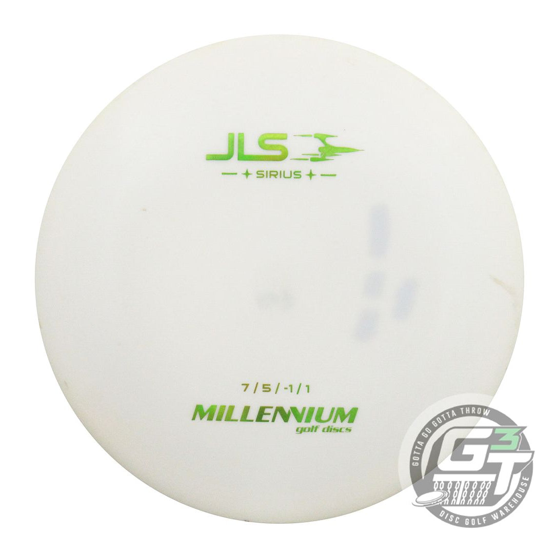 USED Millennium Sirius JLS 167g White Lime Foil Fairway Driver Golf Disc