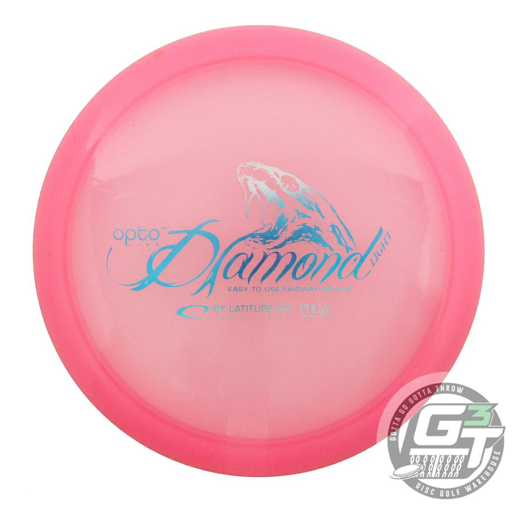 USED Latitude 64 Opto Diamond 153g Pink Frost Foil Fairway Driver Golf Disc