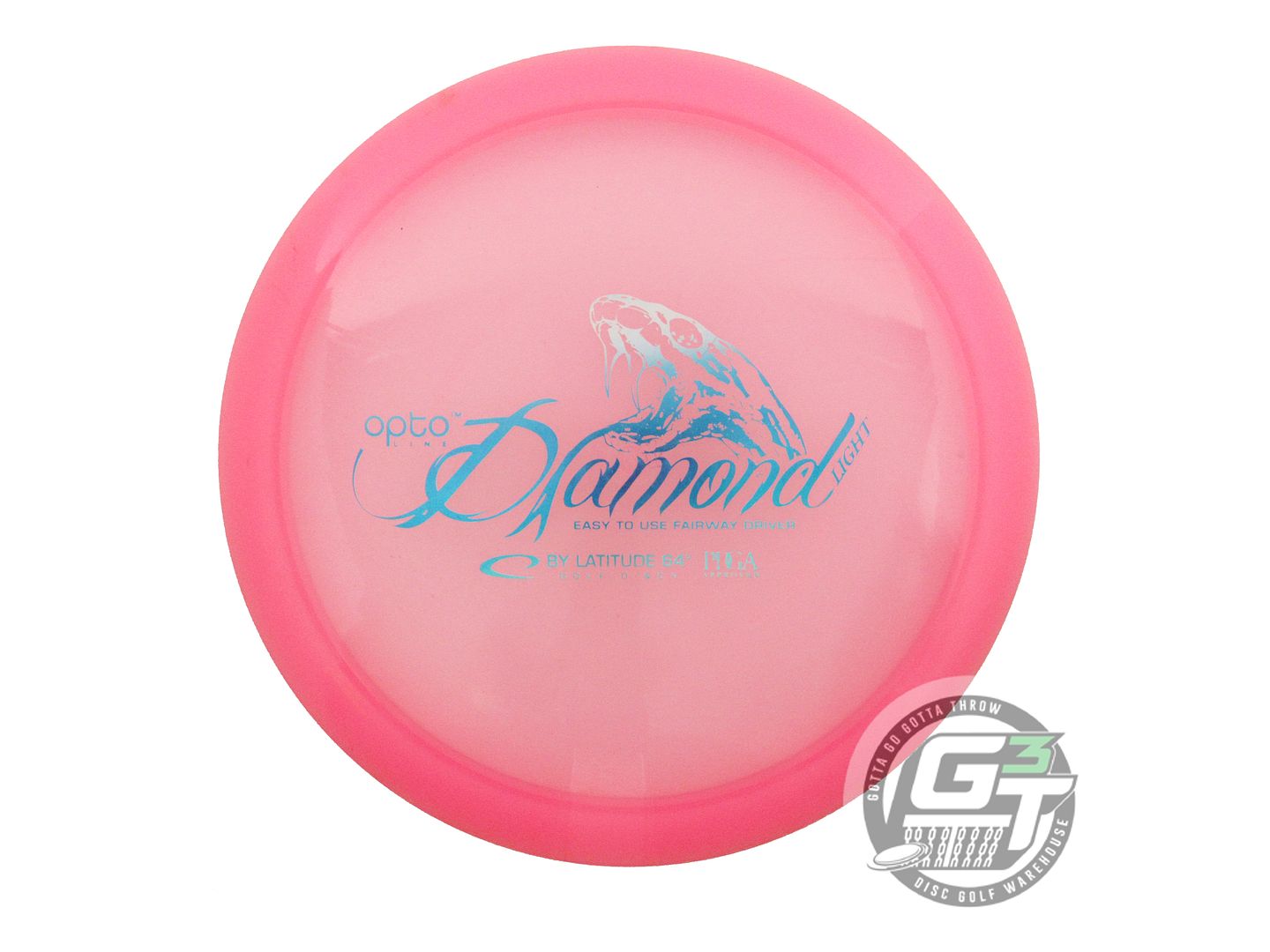 USED Latitude 64 Opto Diamond 153g Pink Frost Foil Fairway Driver Golf Disc