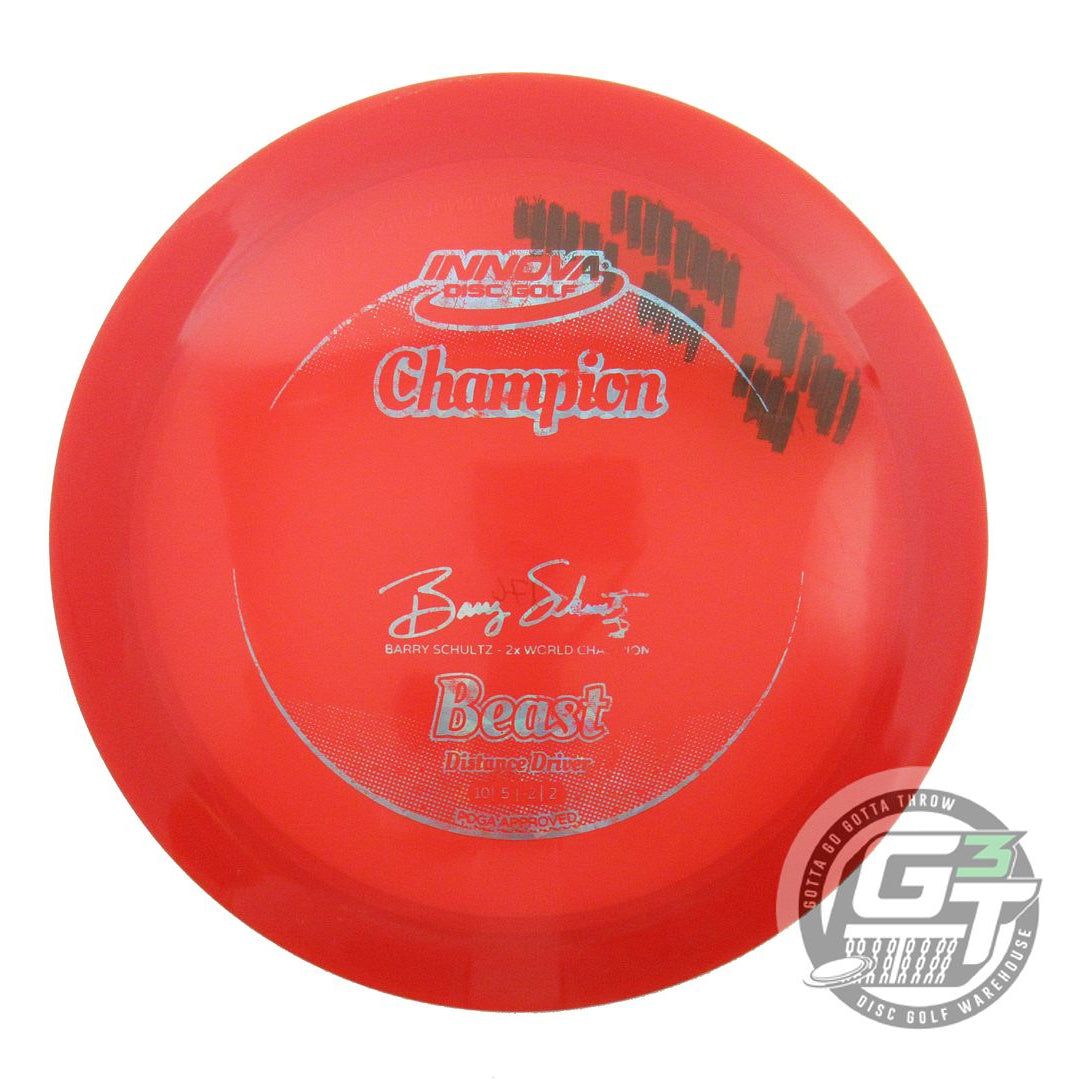 USED Innova Champion Beast 176g Red Teal Shatter Foil Distance Driver Golf Disc